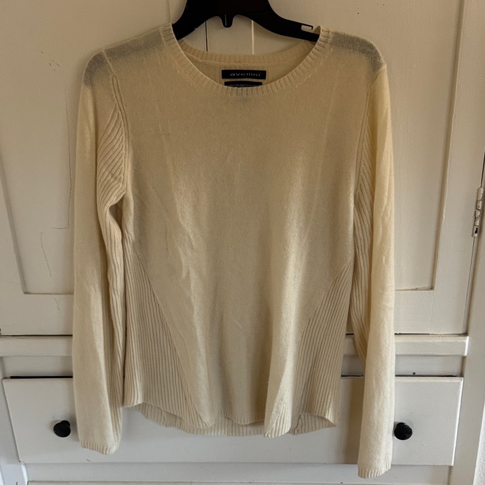 avellini 100% Italian Cashmere Long Sleeve Sweater